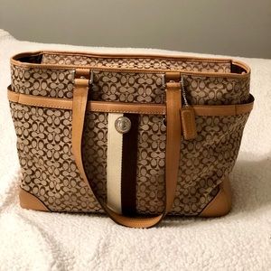 Signature Coach Tote/ Satchel